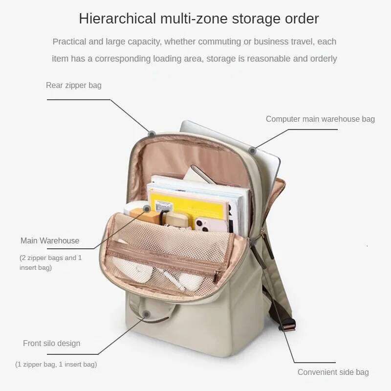 GOLF Laptop Slim Women Business Travel Backpack Nylon Waterproof Elegant Ladies Back Pack Bags 13 15 6 17 Inch Notebook