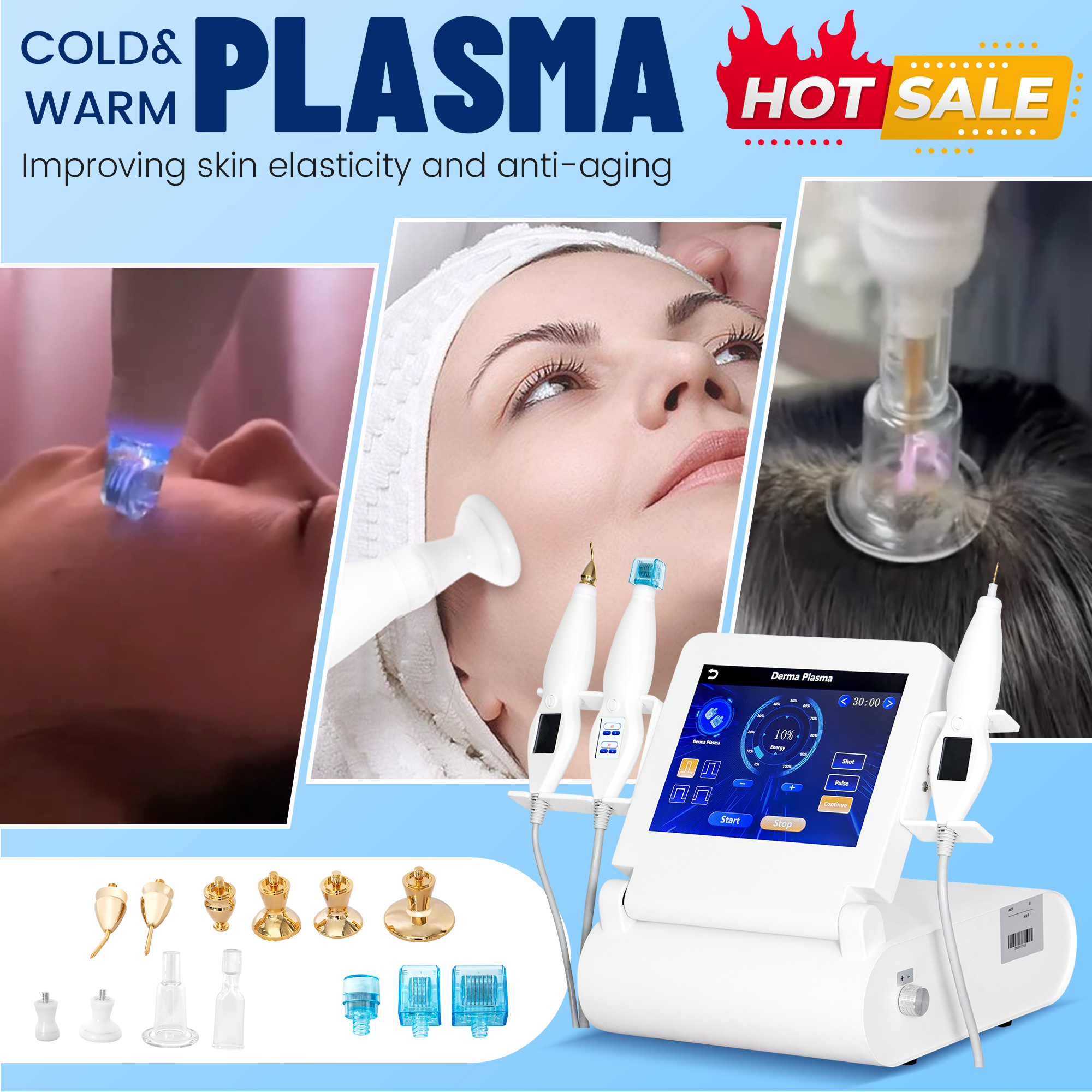 Hot Cold Plasma Jet Stamp Face Mole Removal Acne Removal Eye Ozone Plasma Skin Lift Cold Plasma Pen Beauty Aalon Exclusive