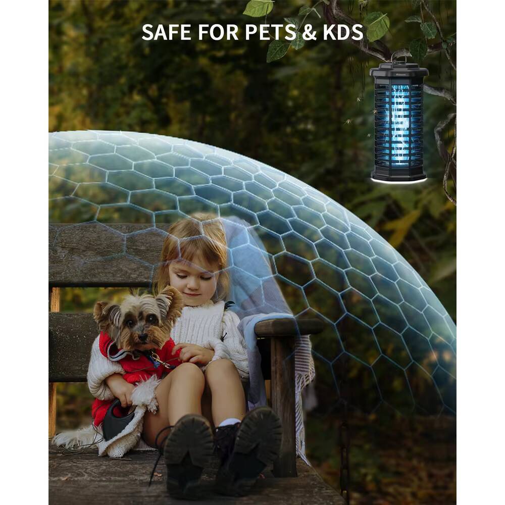 Minimoon Bug with LED Light 4200V Voltage Electric Mosquito Zapper Fly Trap Outdoor Yard Backyard Patio Camping i1