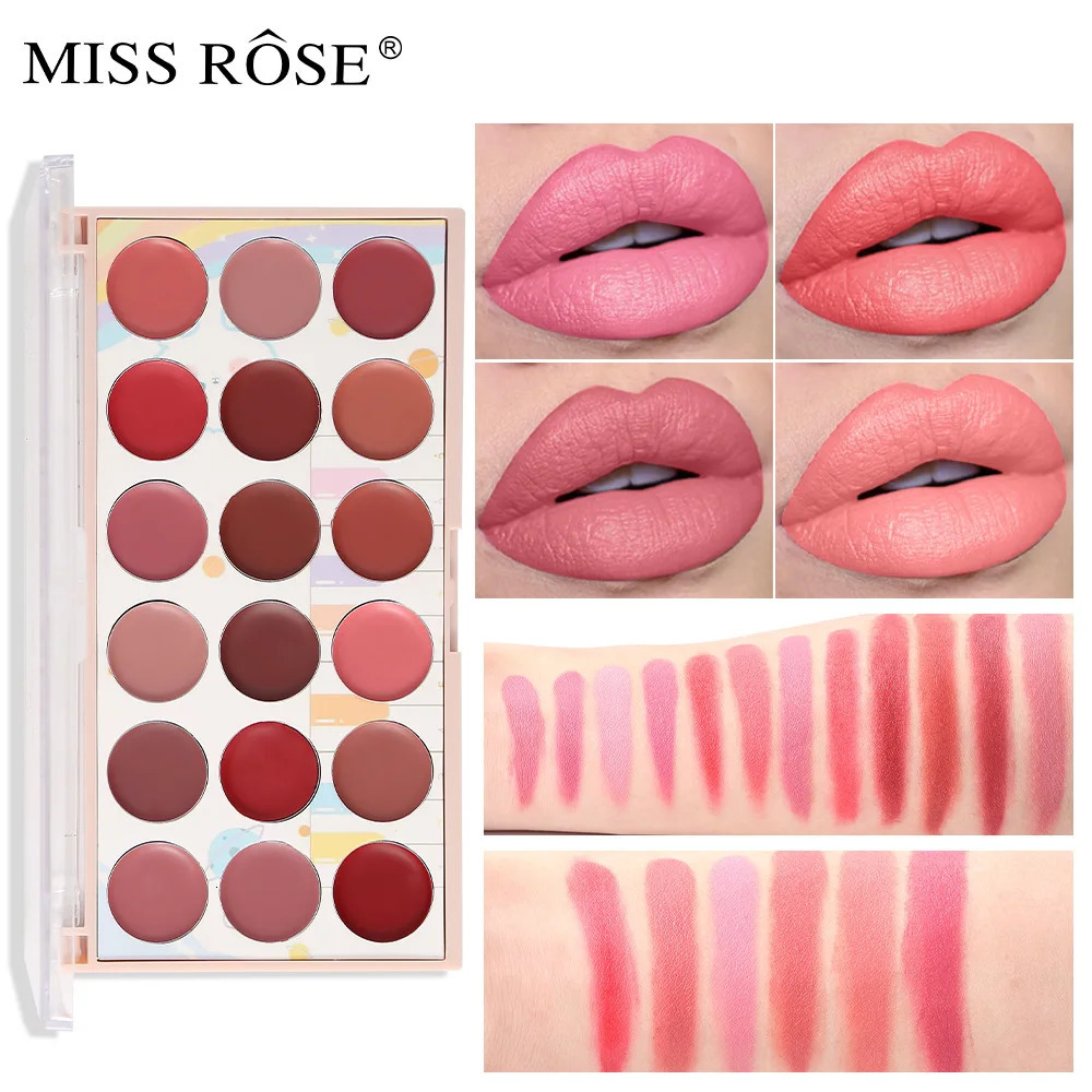 18 Colors Matte Lipstick Palette lip gloss Korean cosmetics lipsticks set makeup for women make up Peel Off Lip Stain 250625