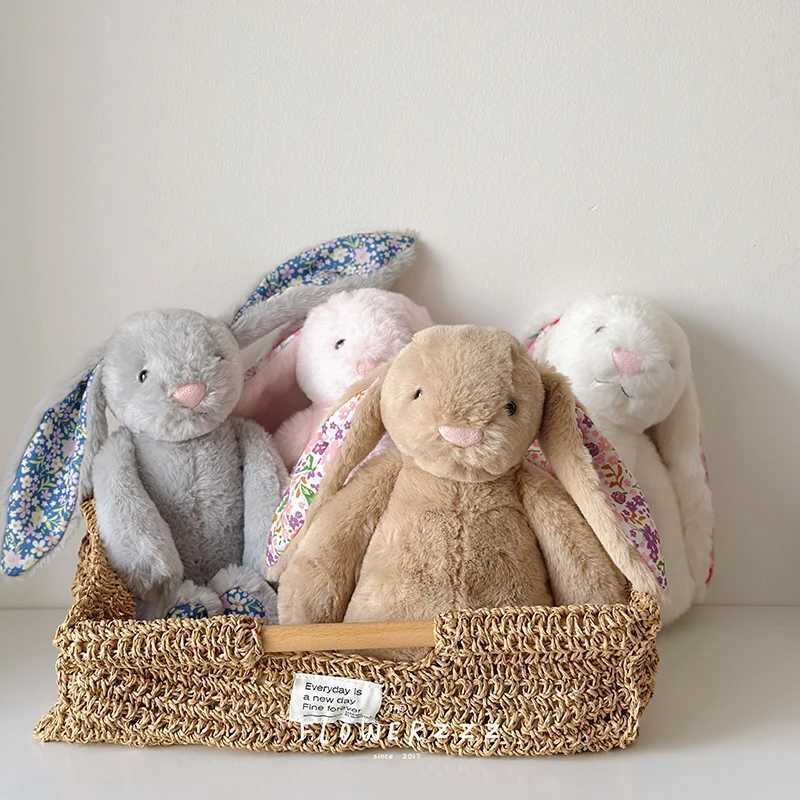 Bonnie Rabbit Floral Ears Plush Toys Rabbit Stuffed Dolls Kawaii Room Decor Toy Soft Sofa Cushion Kids Birthday Gifts X2506281 - view 5