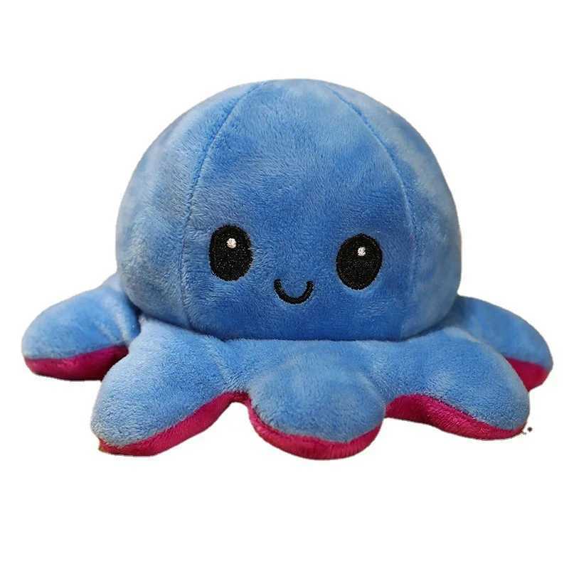 Flip-over Octopus Doll Double-sided Flip Doll Childrens Octopus Plush Toy Expression Changing Face Octopus Doll X250628
