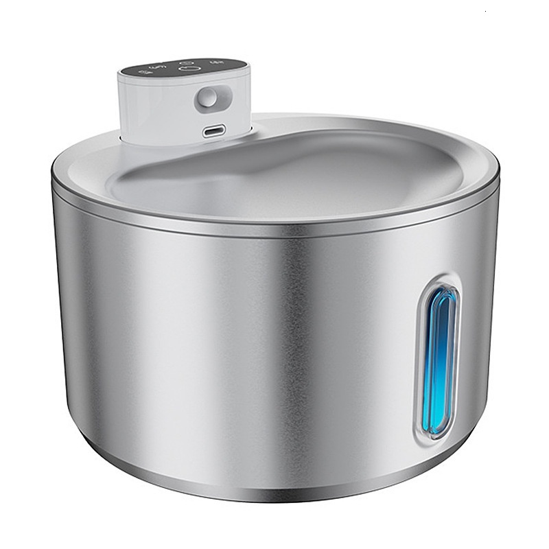 Smart Sensor Pet Bottle Cat Drinking Fountain Stainless Steel Dog Automatic Water Dispenser Self-Circulating