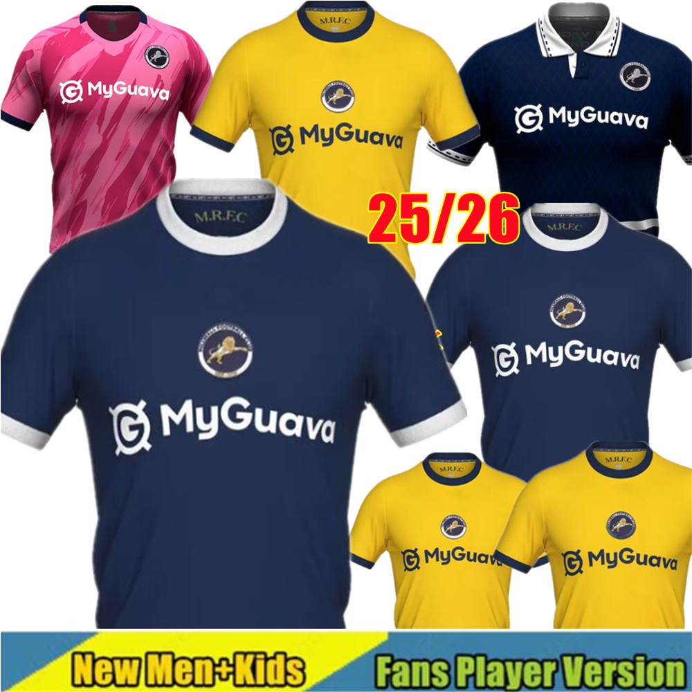 4XL 25 26 millwall football soccer jerseys the lions london MiTCHELL COBURNC TANGANGA 2025 millwall lee ryan COOPER tom elliott aiden 2026 football shirt men kids