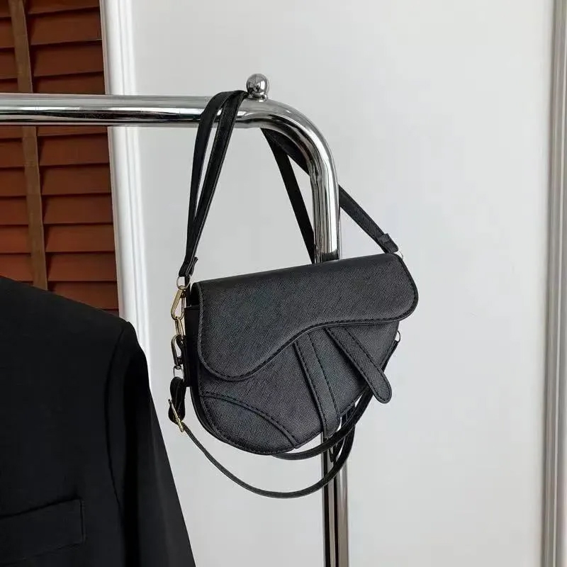 Shoulder Purse Handbag Fashion Crossbody Black Saddle Hot Designer 2025 Womens Tote Bag 009