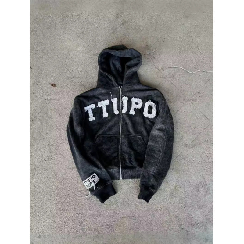 AutumnWinter American High Street Y2K Trendy Brand Letter Printed Casual Couple Hoodie 250627