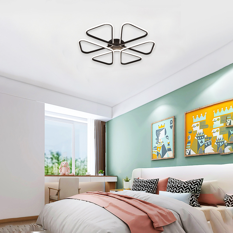 Artistic LED Ceiling Lamp - 3 Colors, Dimmable, Nordic Home Decor