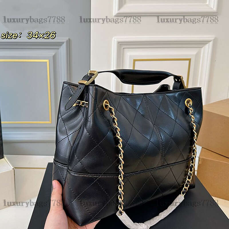 Suede Brown Beige Shoulder Bags Designer 25A Handbag Chain Totes Medium Splicing Color Soft Leather Shopping Bag Ladies Handbags