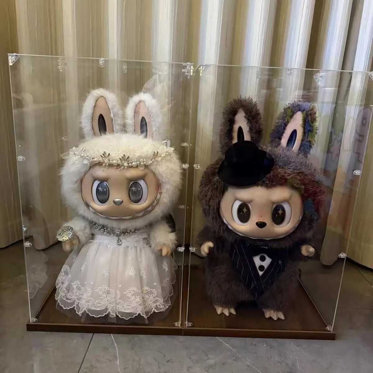 58cm Zimomo Decorations Comes Archangel Grand Leader Wedding Clothes Labubu Dolls Gifts Trendy Play Character T250627