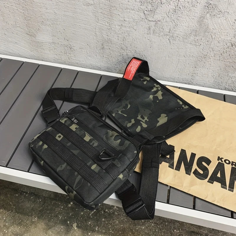 Pocket Chest Front Pack Pouch Vest Rig Carry Waist Bag 250627