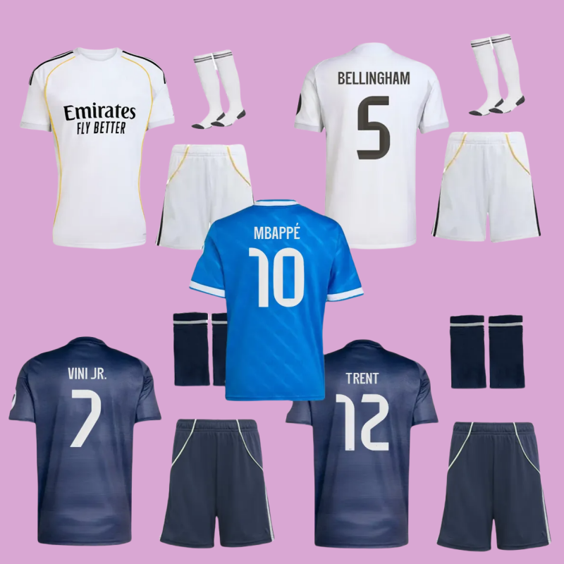 24 25 26 MBAPPE camiseta Reals madrids football shirt VINI JR TCHOUAMENI ALABA ASENSIO MODRIC BELLINGHAM soccer jerseys RODRYGO kids football kits