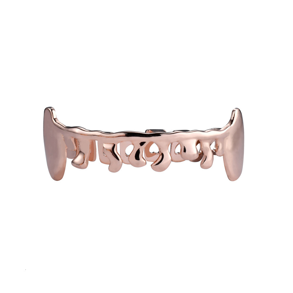 Hip Hop Water Drop Shaped Polished Pointed Grillz Trendy Premium 18k Gold Personalized Gold Teeth Accessories Pass the diamond tester
