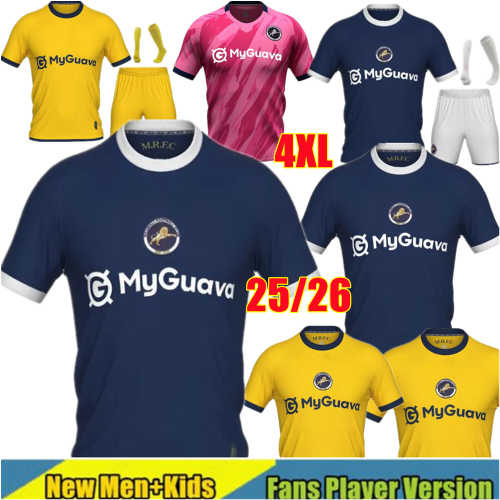 4XL 25 26 millwall football soccer jerseys the lions london LVANOVIC MiTCHELL COBURNC TANGANGA 2025 COOPER neghli tunnicliffe tom 2026 football shirt men kids