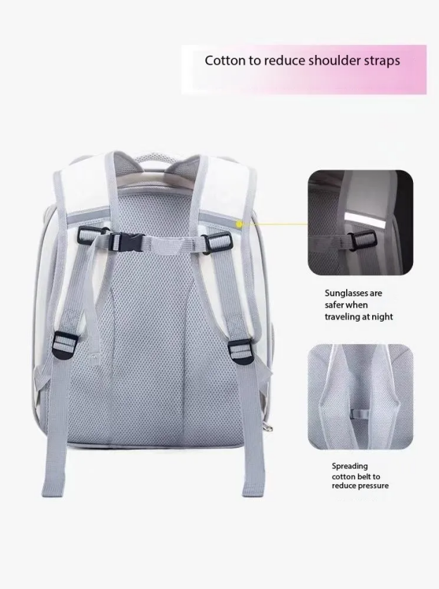 Cat bag for outdoor use, portable backpack with large capacity, lightweight travel, outdoor expansion, breathable pet backpack