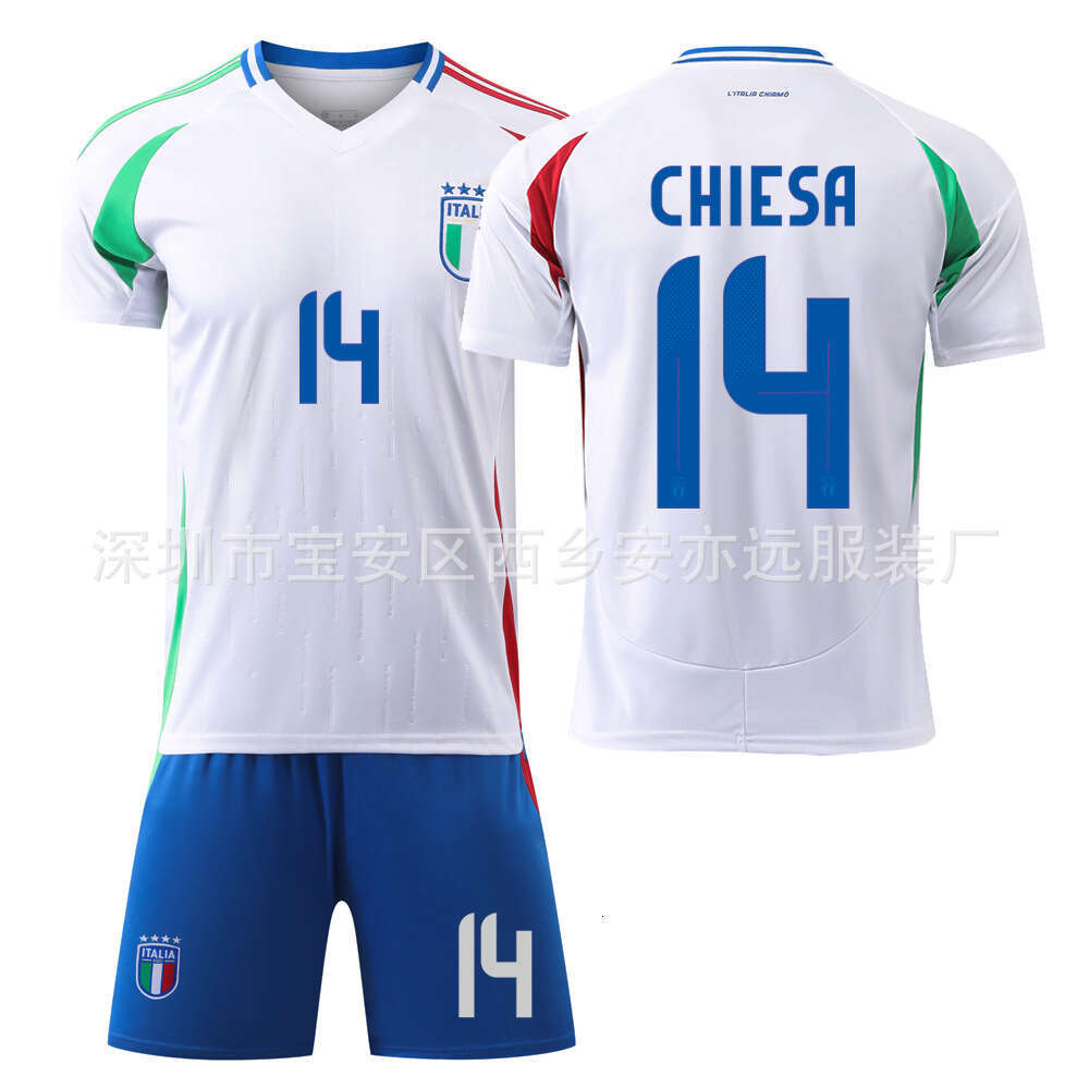 2024 Italy Cup Away Jersey 14 Giacomo Riquelme No. 18 Emanuele Giacchi Adult Soccer Kit Set