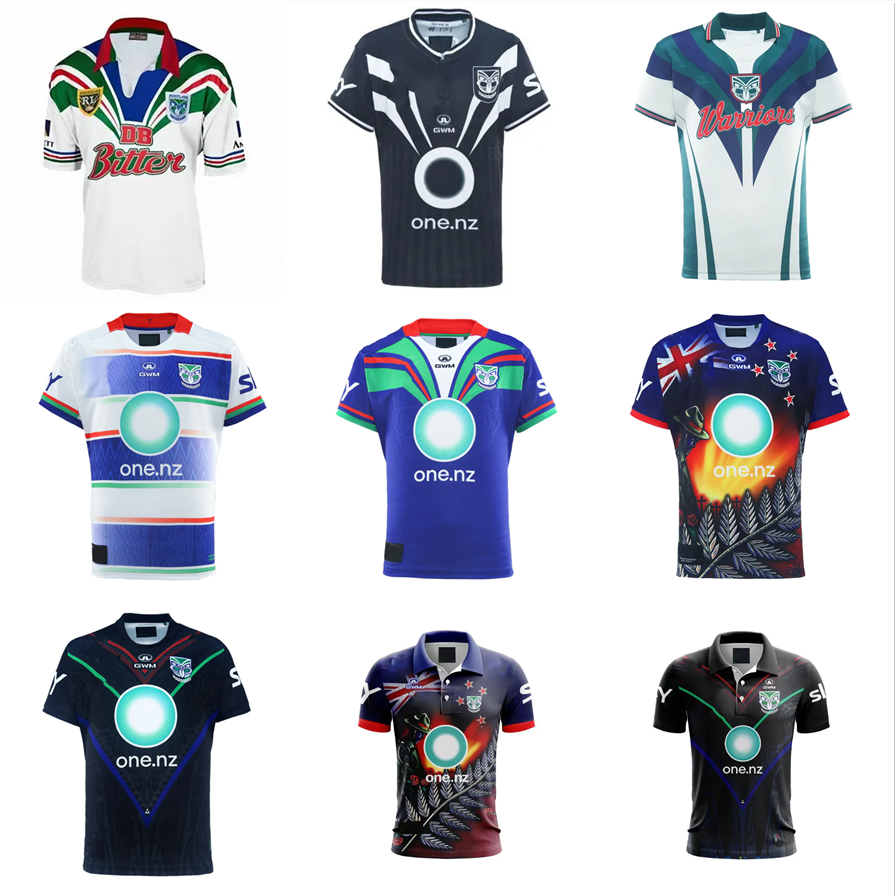 24 25 26 Warriors Team New Arrival Mens Rugby Jerseys Summer New Training Jersey Football Oversized For Adult Kids 2024 2025 2026 2027 women vest New Zealand