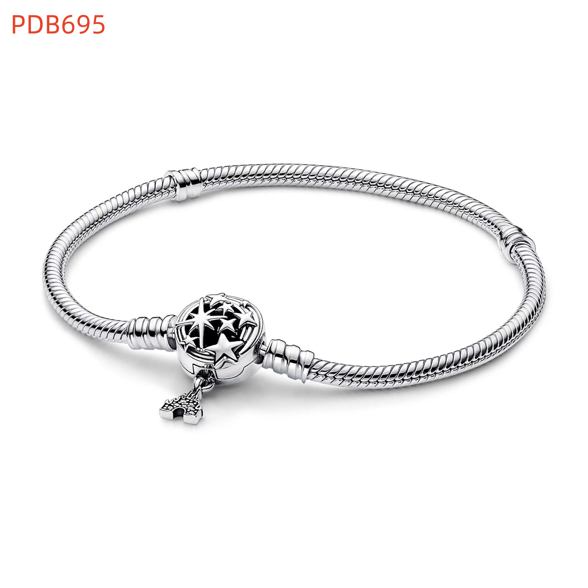 Fashion Women Men Punk Girls Silver Rose Gold Stainless Steel Cartoon Animal Love Heart Round Snake Chain Bracelets Jewelry Gift