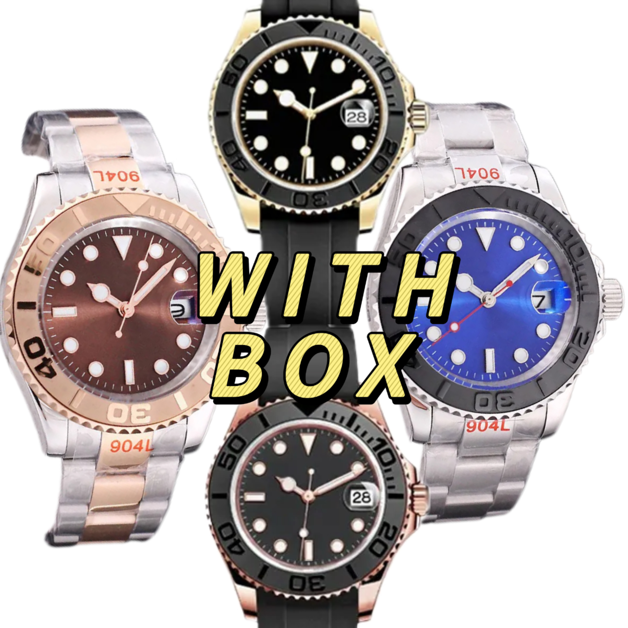 Mechanical Men's Watches High Quality Watches Men's High Quality 40mm 904L Stainless Steel Watches Sapphire Luxury Watches aaa