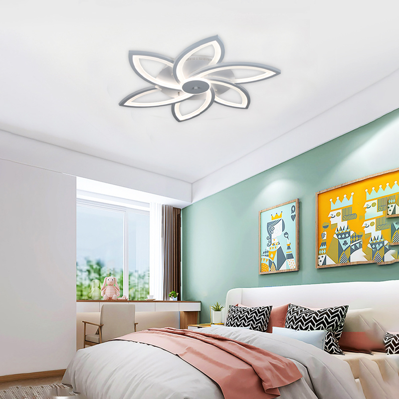 Luxury Nordic Ceiling Lamp - Adjustable Color Temp, Remote Control