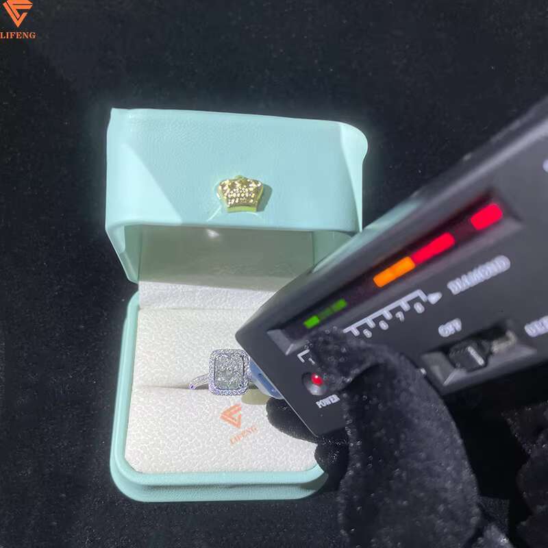 Luxury Jewelry Custom 10K Solid Gold 2.5CT Radiant Lab Diamond Ice Out Wedding Ring Bling for Anniversary Gift GIA Certified