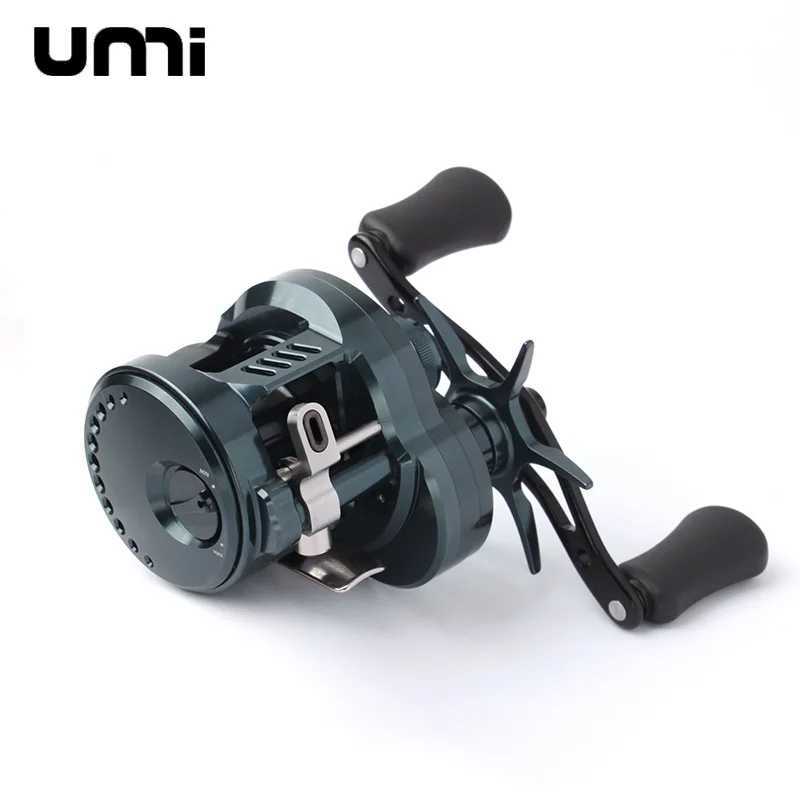 Umi Fishing Reel Cast Drums Wheel DK150/DK20 Model Ratio 7.5 1 Drag 7/15kg Bait Metal Casting Reels 12+1BB Aluminum Alloy Handle R250628