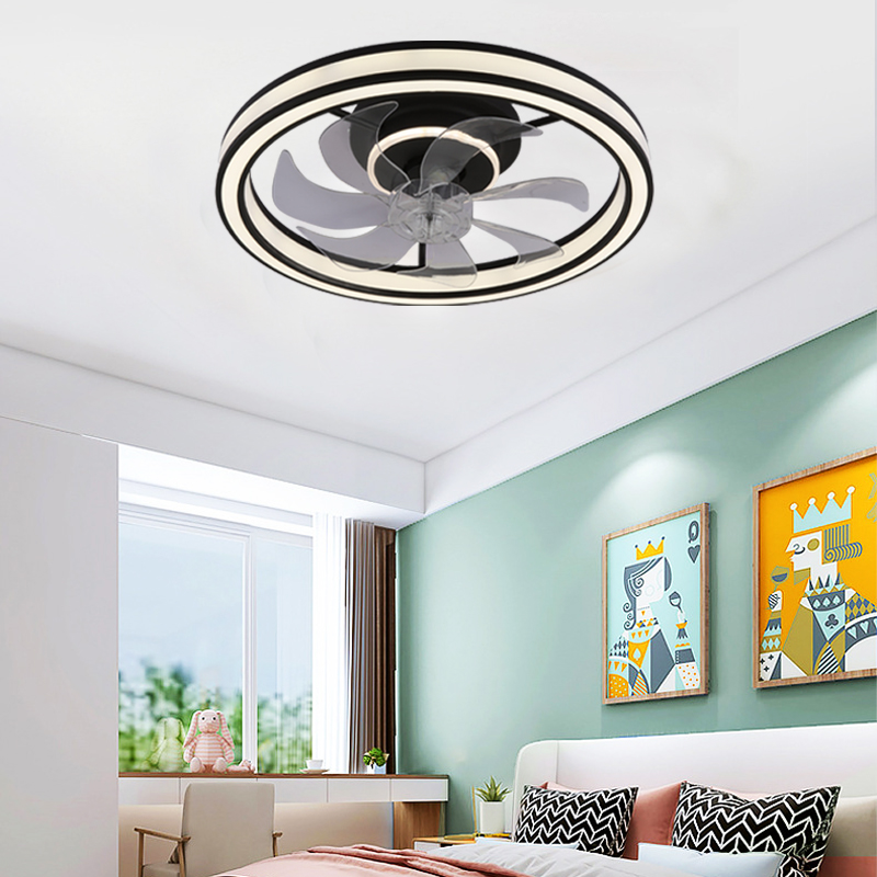 Nordic Ceiling Fan with Light - Dimmable 3CCT, Remote, 6-Speed Quiet