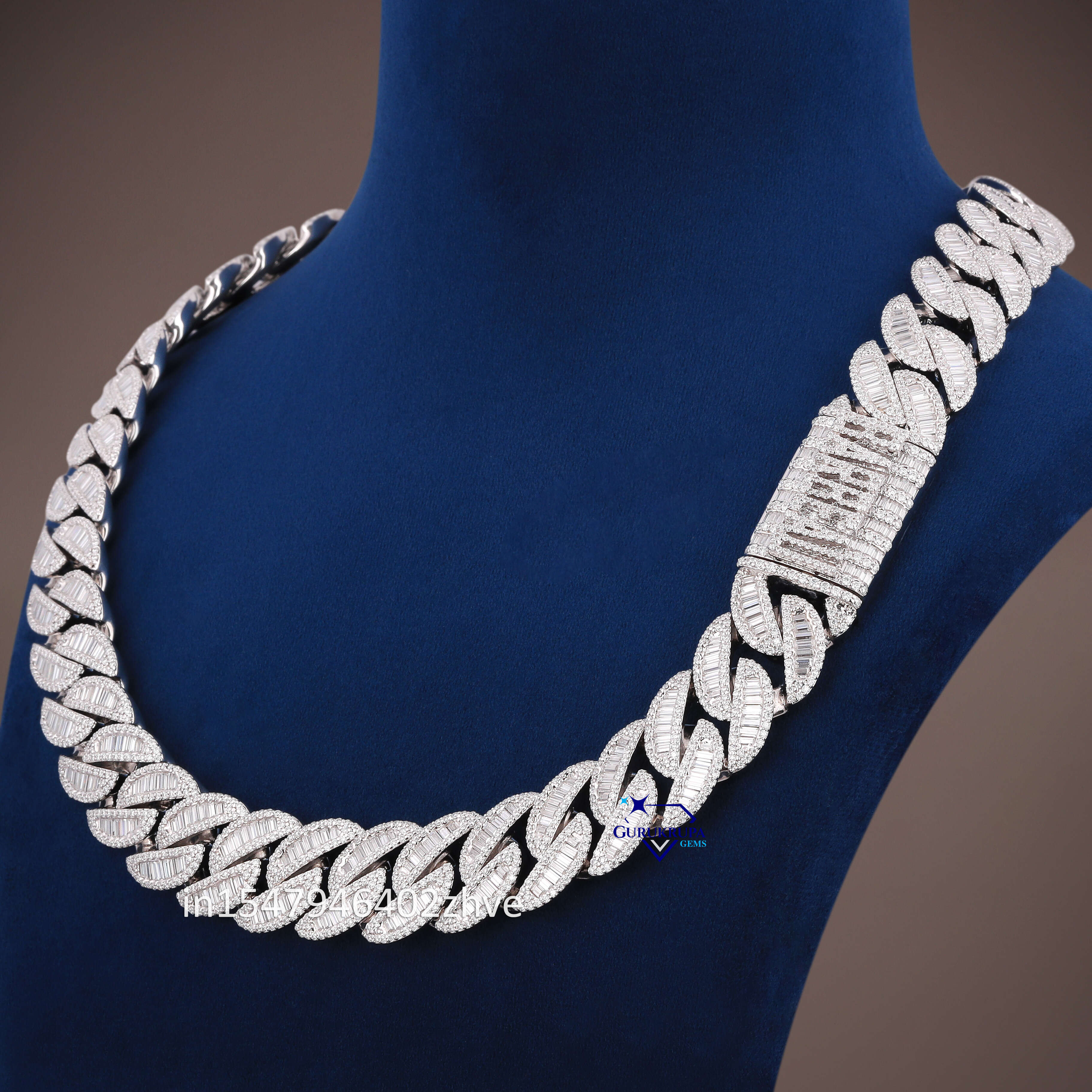 Hip Hop High Quality Heavy 925 Sterling Silver 18 MM Moissanite Diamond Cuban Link Chain for Mens Necklaces