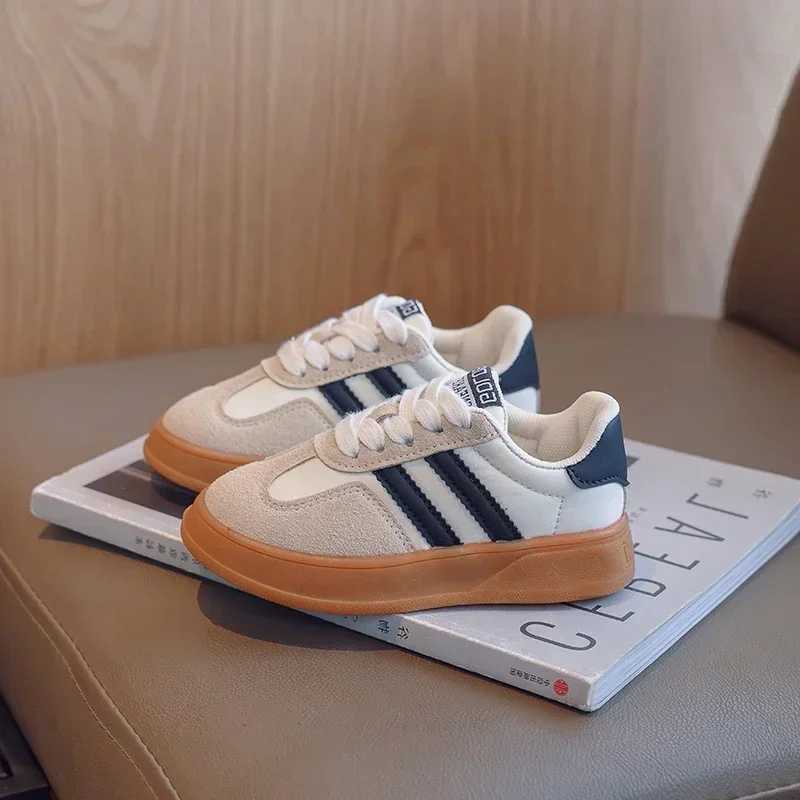 Kid Suede Color Splicing Casual Shoes Girl Boy Lace Up Sneakers 2025 Autumn Child Walk Running Sport Trainers Size 26-37 XJ250628