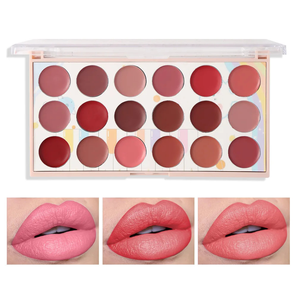18 Colors Matte Lipstick Palette lip gloss Korean cosmetics lipsticks set makeup for women make up Peel Off Lip Stain 250625