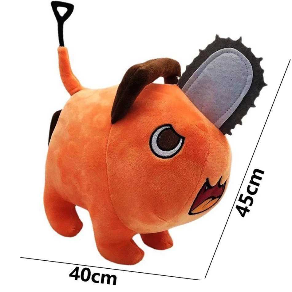 25cm Anime Chainsaw Man Dolls Plush Toy Cartoon Pochita Orange Dog Pillow Stuffed Soft Toy for Kids Birthday Gift X250628