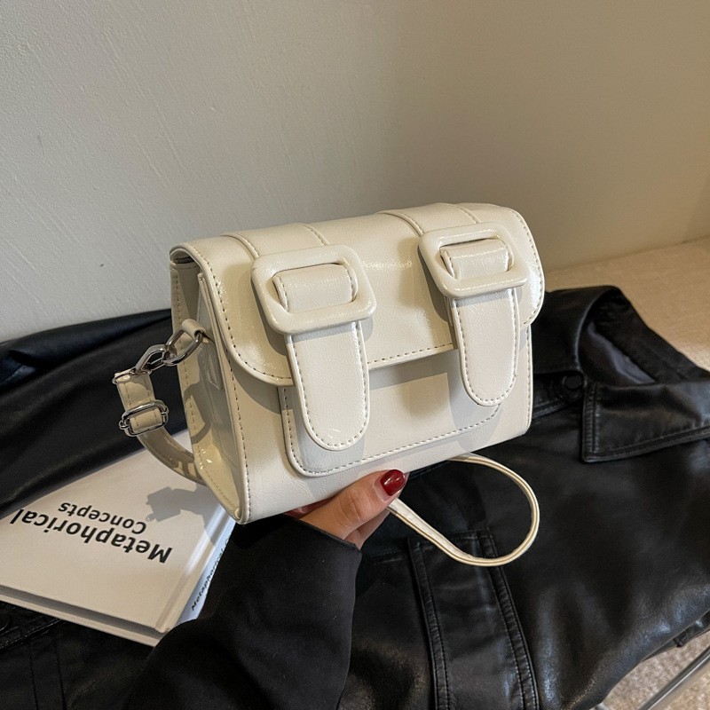 Top Quality Brand High Quality New Style French Style Unique Trendy Belt Women's Bag New Single Shoulder Crossbody Small Square Bag New Free Deli