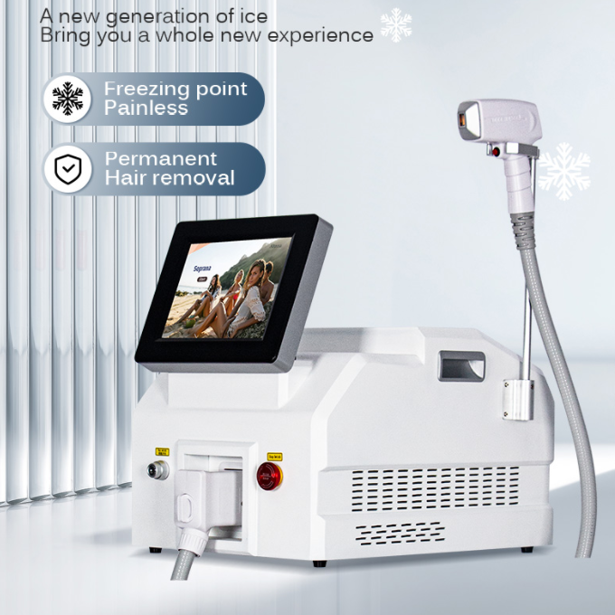 Professional Titanium Diode Laser Hair Removal Machine High Power Alexandrite Ice Laser Epilator 755 1064 808nm