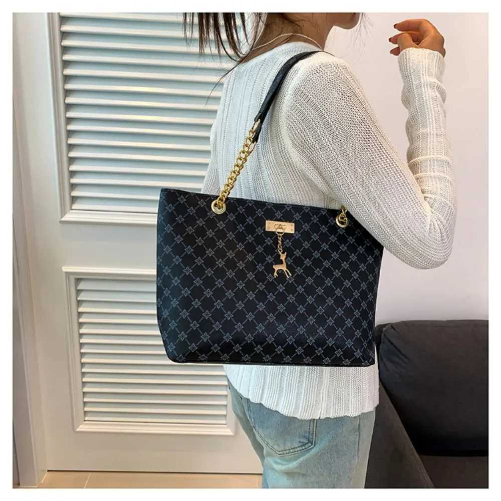 Fashion Printing Shoulder Bag Trendy New Shopping Bag Purse Women Luxury Design Tote Bag Large Capacity Handbag XJ250627