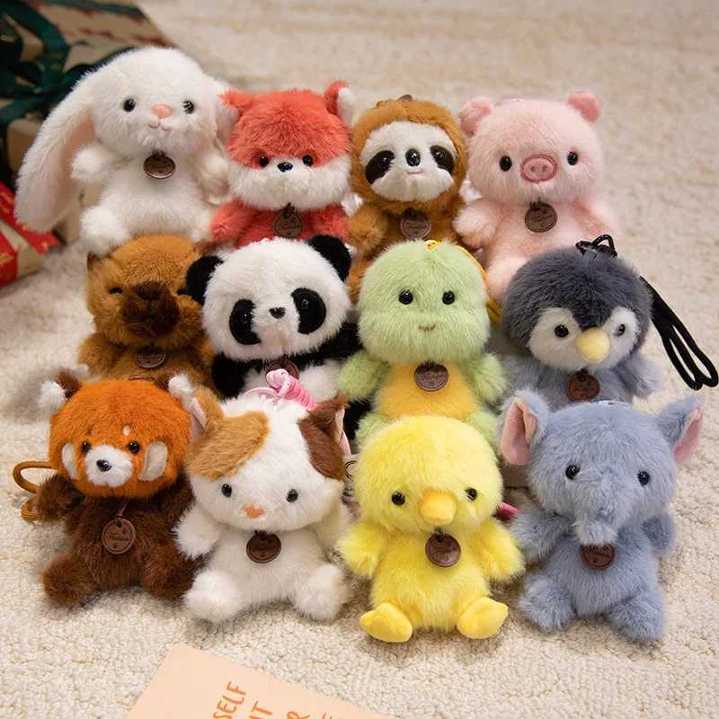 Cute Sitting Animals Red Panda Fox Sloth Cat Soft Plush Dolls Stuffed Capybara Pig Plush Toy Baby Toys Gifts For Children X250628