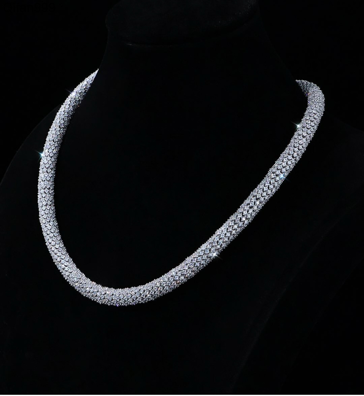 Luxury CVD Lab-Grown Diamond Mens Cuban Link Chain 9K-24K Gold Concave Necklace IGI Certified 30% Deposit Custom