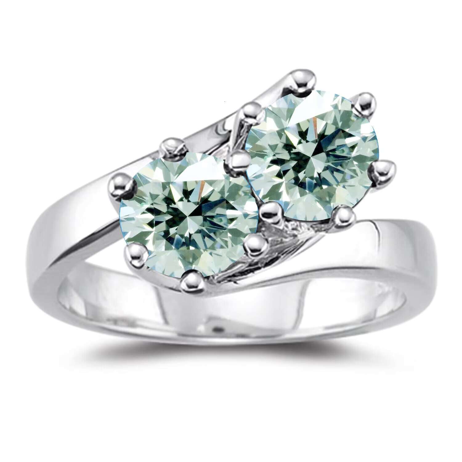 Mejuri Jewelrys Unique Designs Sterling Silver 925 Moissanite Ring with Round Cut Diamond Gold Plated