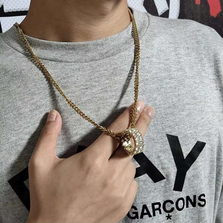 High Quality 2 Rows Moissanite Ring Pass Diamond Tester 925 Sterling Silver Hip Hop Fashion Jewelry Rings Moissanite Ring Men