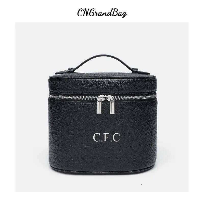 Custom Name New Hot Pebble Leather Removable Separate Washing Travel Portable Storage Cosmetic Bag