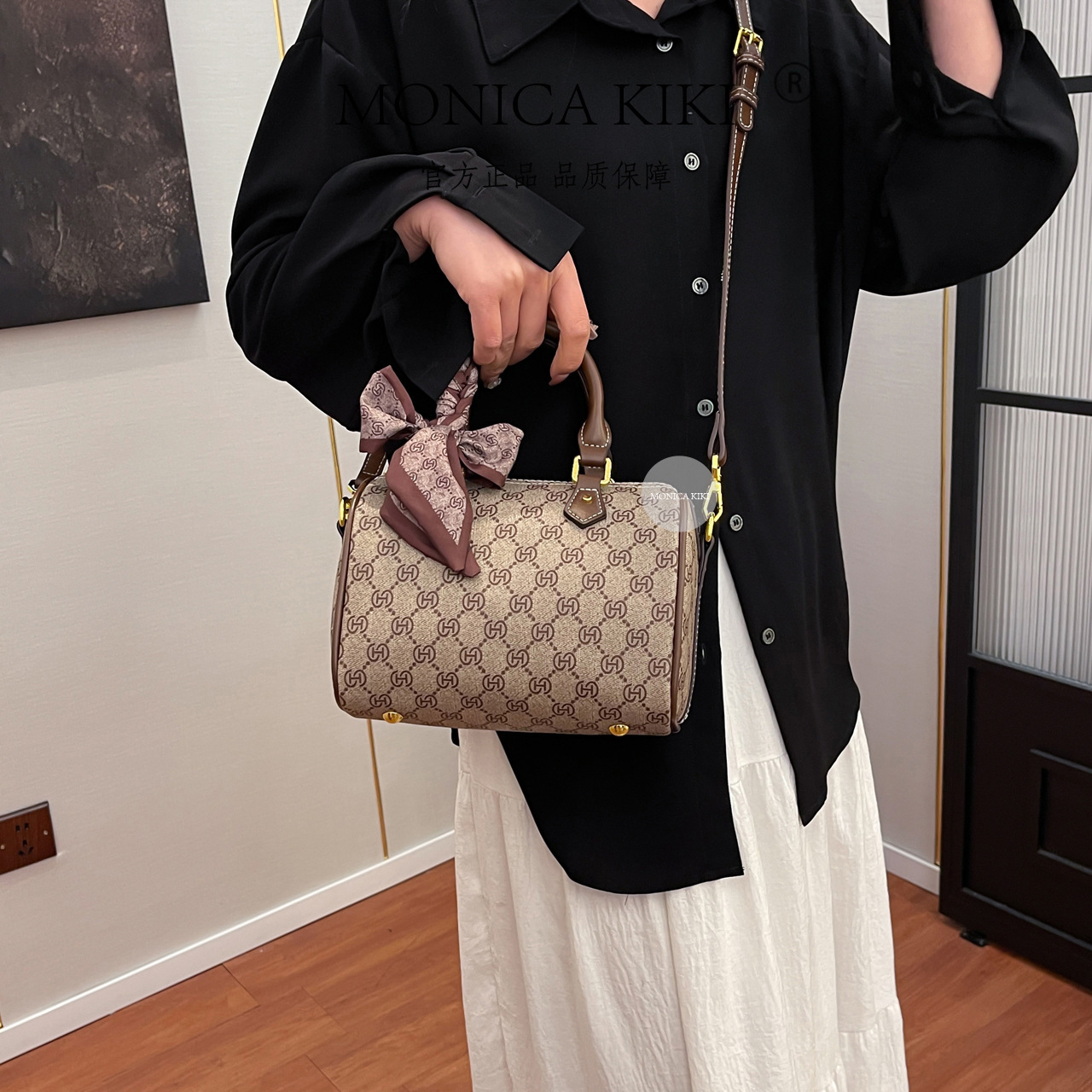 Free shipping designer bag Boston Gray High-End Luxury Commuter Handbag Women Bag 2025 New Crossbody Pillow Bag