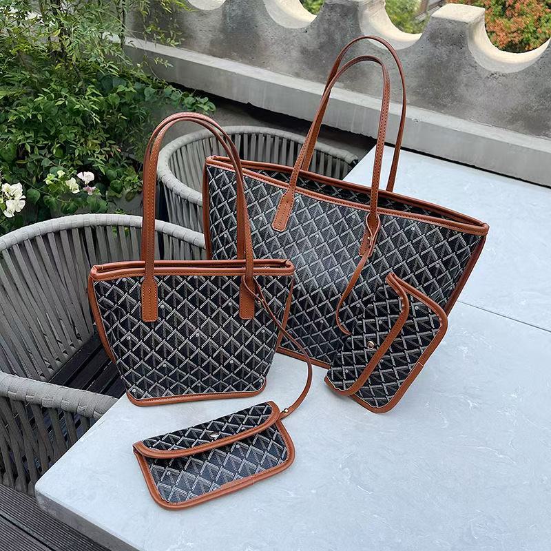 2025 Designer bag tote bag double-sided dual-use calf leather tote bag shopping bag single shoulder handbag mini women's green version beach bag 