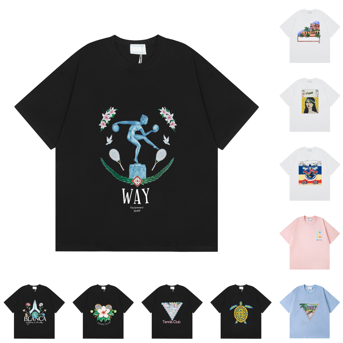 mens t shirt men designer shirt high-quality letter printed short sleeves men casual pure cotton tshirt summer round-neck sweat-absorbing short-sleeved shirt m-2xl