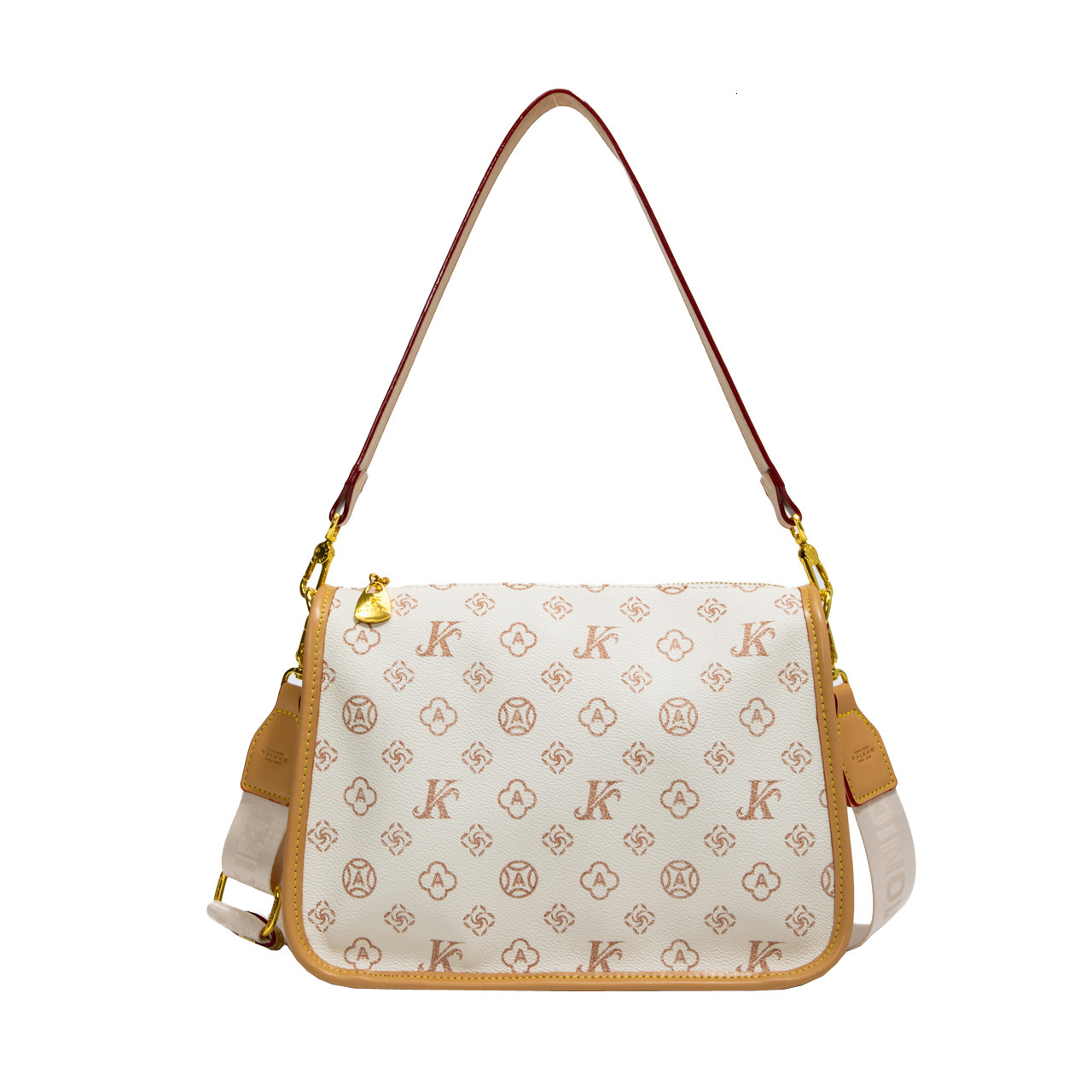 Free shipping designer bag Off-White Printed Letter Hong Kong Style Retro Texture Single Shoulder Bag Color Crossbody Bag Women Bag 2025 New Model