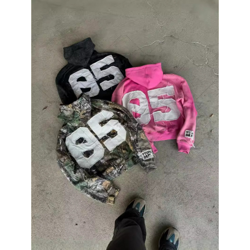 AutumnWinter American High Street Y2K Trendy Brand Letter Printed Casual Couple Hoodie 250627
