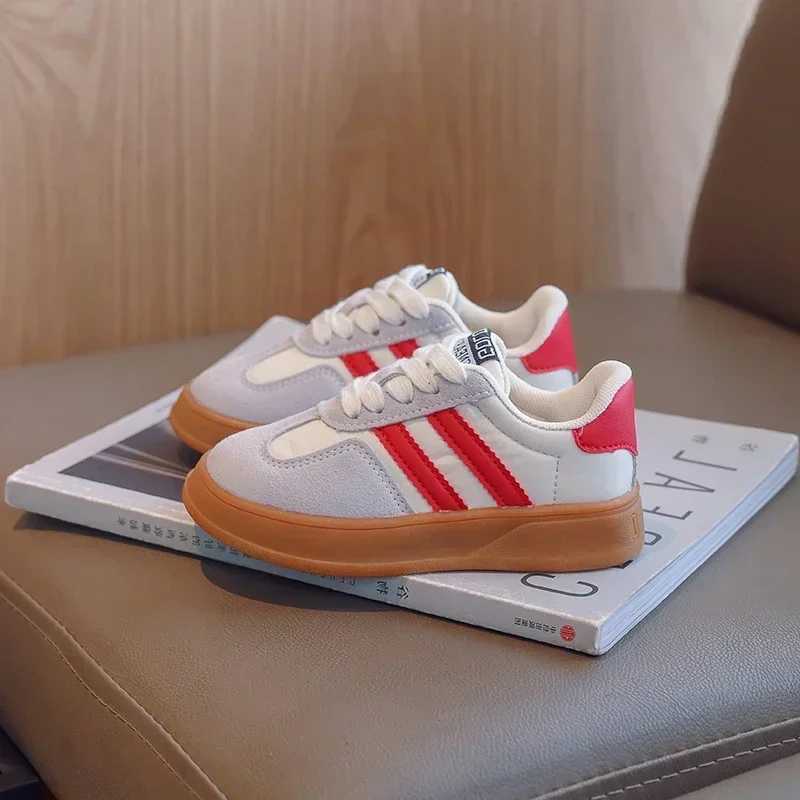 Kid Suede Color Splicing Casual Shoes Girl Boy Lace Up Sneakers 2025 Autumn Child Walk Running Sport Trainers Size 26-37 XJ250628