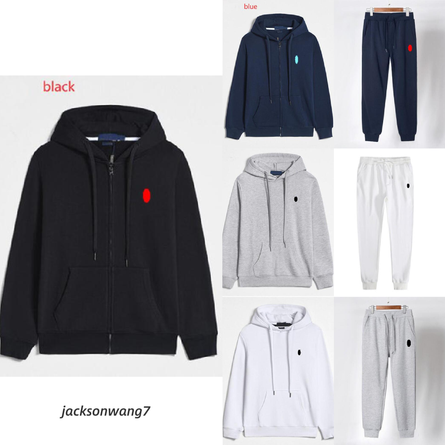 Designer Hooded Men Clothing Polo Hoodie Mens Hoodies Polos Tracksuit Pullover Cotton Horse Long Sleeve Casual Zip Up cardigan Sweatshirt Sweatsuit Set sweat