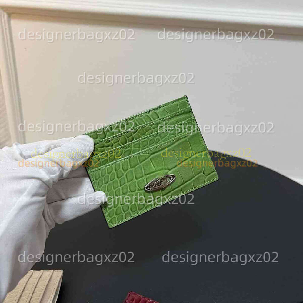 Designer Bag Wallet Purse Vivianw West Wood Genuine Leather Thin Card Holder High Quality Crocodile Pattern Womens Wallet Niche Layer Cowhide Exquisite Lousi Viton