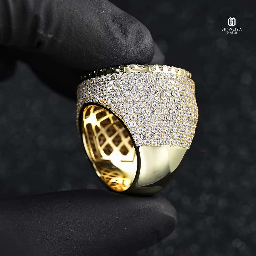 25MM Wide GRA Certified Diamond Tester for Sterling Silver White Gold VVS Moissanite Iced out HipHop Ring Pass