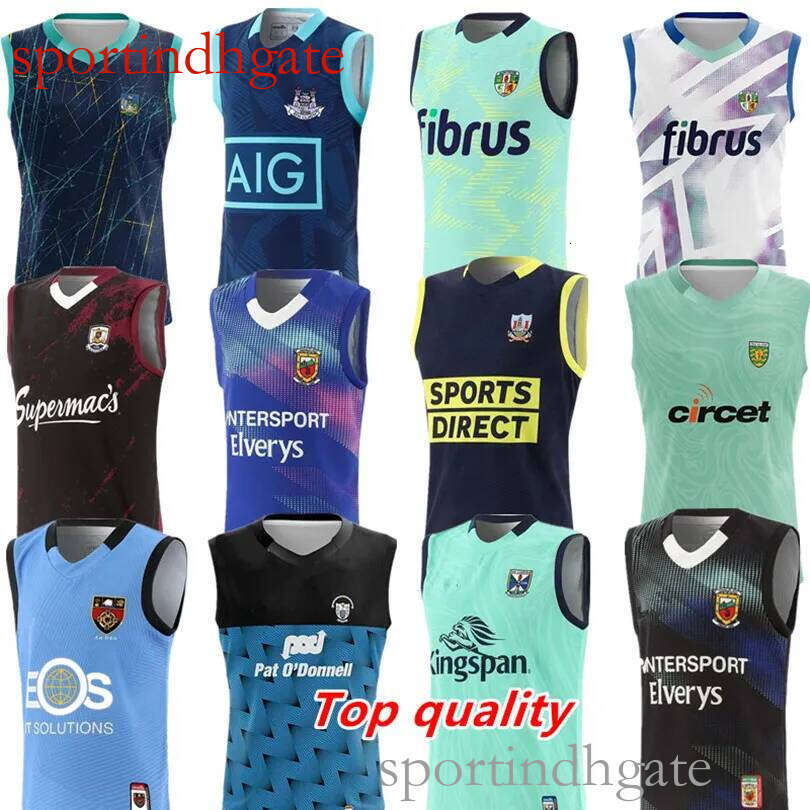 New 2024 GAA Rugby Jersey Leisure Sports Vest - Available for All Teams: Kerry, Mayo, Limerick, Galway, Dublin, Down, Cork, Clare, Cavan, Antrim