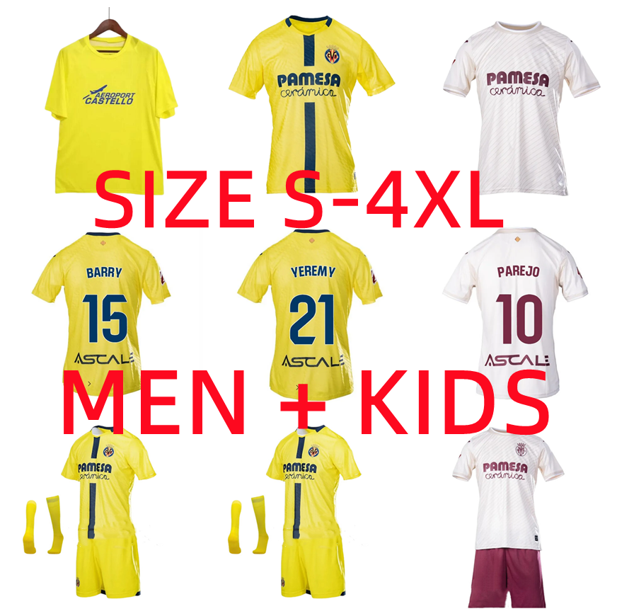 2025 2026 Camiseta Retro Villarreal Soccer Jerseys 05 06 Home KROMKAMP RIQUELME ROMAN FORLAN CARZOLA 25 26 Football Shirts R.ALBIOL GUEYE Men and kids Kits Sets