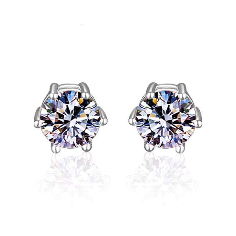 Without Ear Piercing Moissanite Dia Magnetic Women's Stud S Sterling Sliver for Women Men Earings